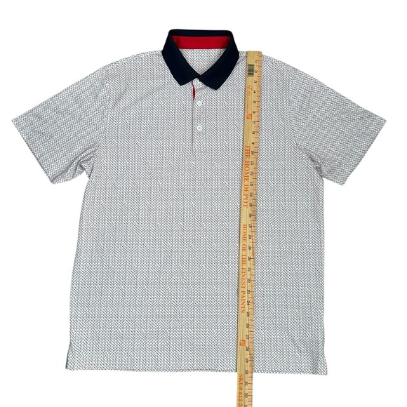 Puma Volition Celebration Golf Polo USA America Performance White Patriotic L/XL - Picture 4 of 10